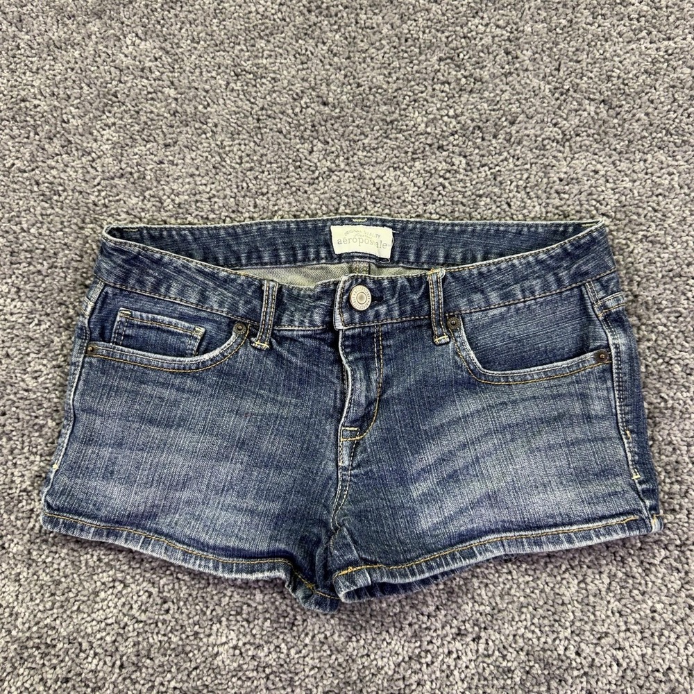 Aeropostale Shorts Womens 5/6 Blue Denim Jean Short Shorts Casual Summer